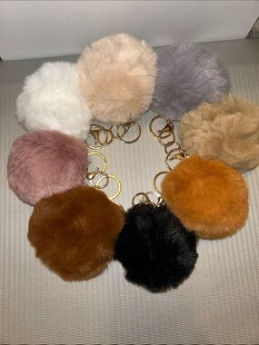 New Fluffy Ball Key Chains